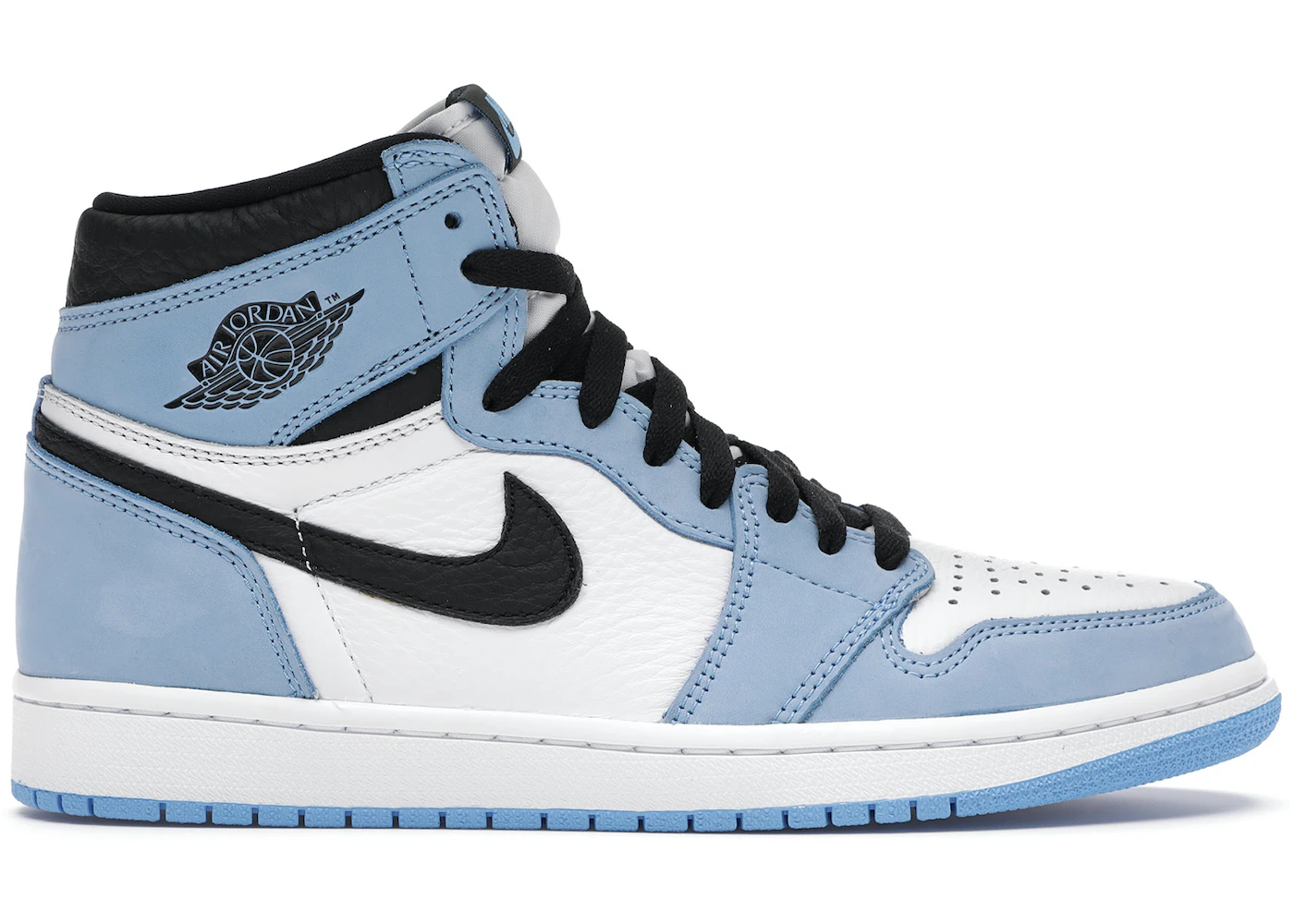 Jordan 1 White uni blue